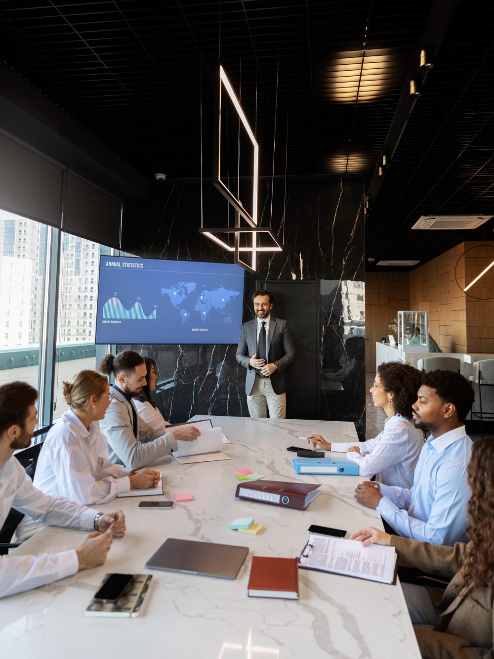 Meeting room AV installation